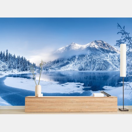 Fototapete ruhiges winterpanorama der Alpen – Wallnifity®