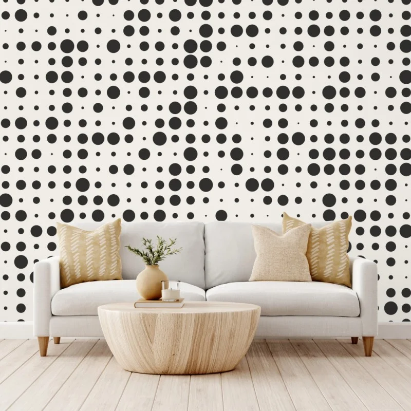 Fototapete minimalistisches punktmuster – Wallnifity®