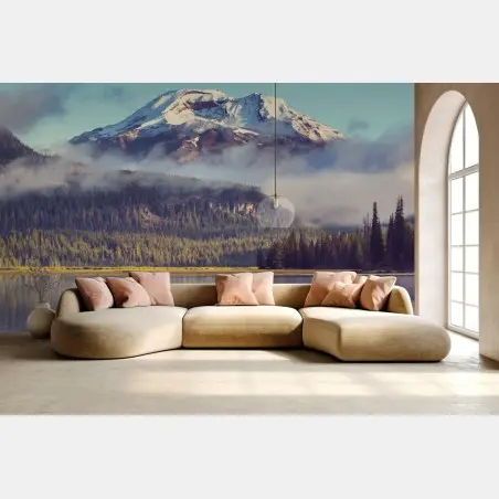 Fototapete ruhiger bergsee in Oregon – Wallnifity®