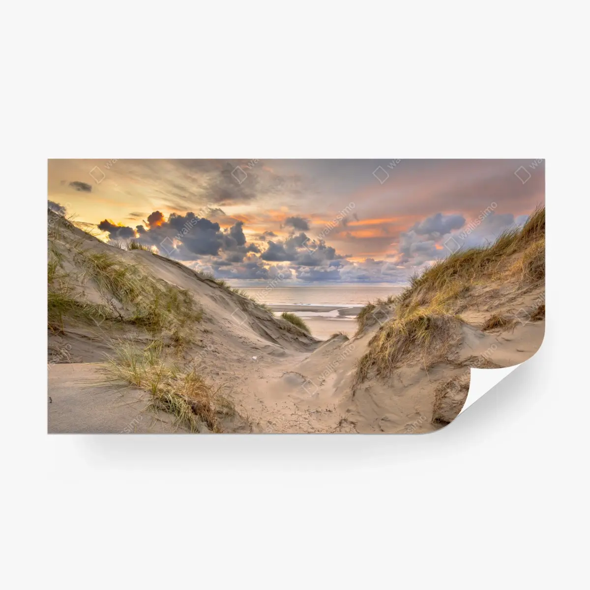 Fototapete sonnenuntergang über den dünen – Wallnifity®