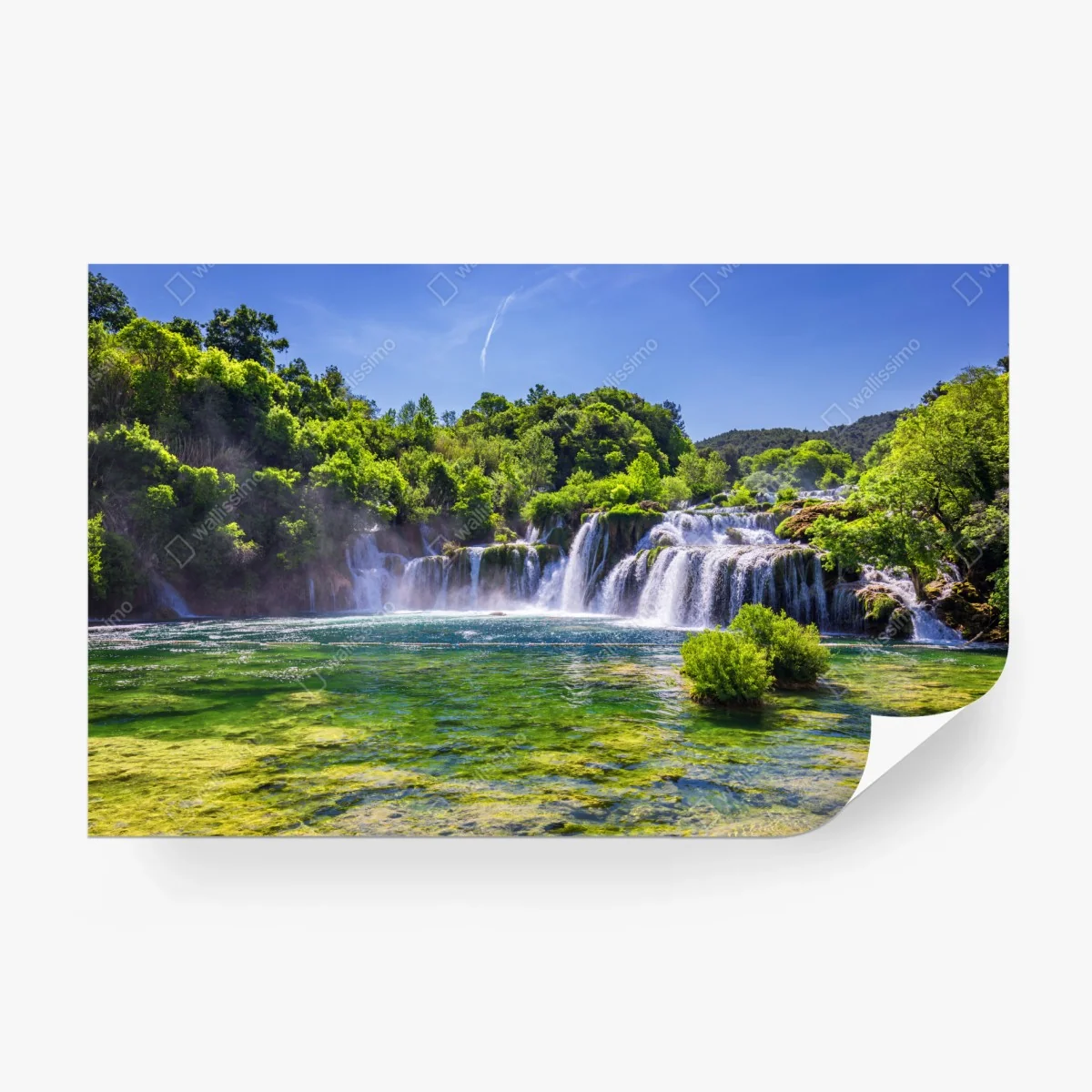 Fototapete Skradinski Buk wasserfall im Krka Nationalpark – Wallnifity®