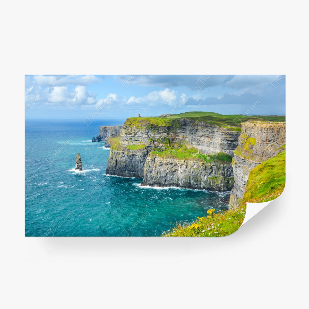 Fototapete dramatische küstenklippen mit meerblick – Wallnifity® Fototapete dramatische küstenklippen mit meerblick – Wallnifity®