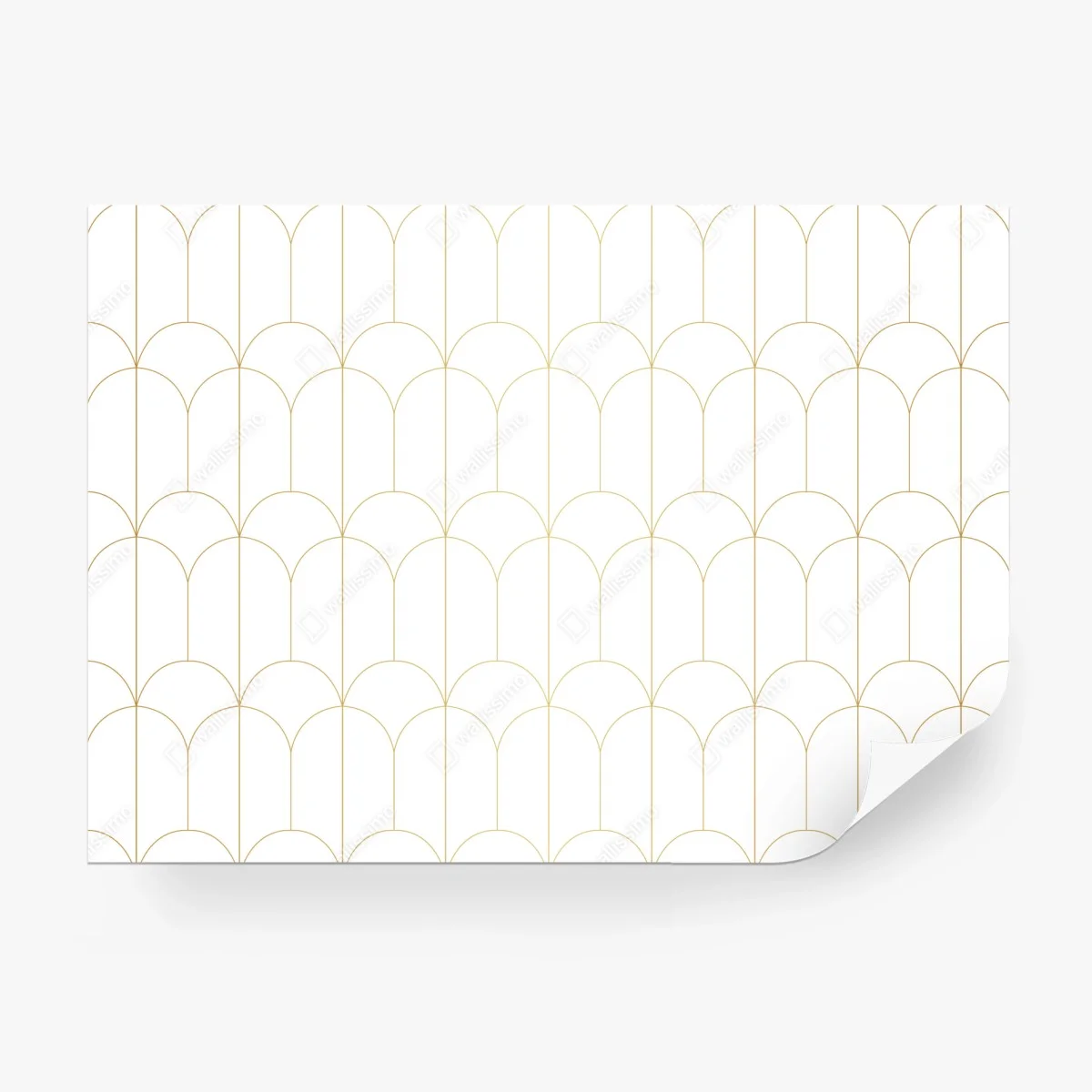 Fototapete goldenes art deco bogenmuster – Wallnifity®