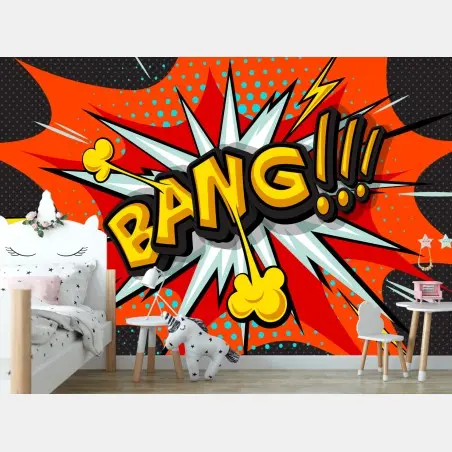 Fototapete comic-explosion im pop-art-stil – Wallnifity®