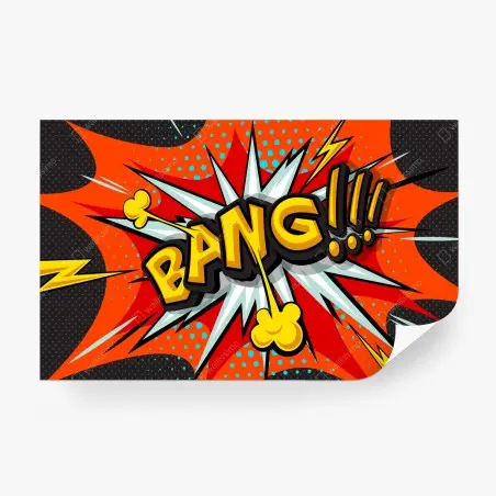 Fototapete comic-explosion im pop-art-stil – Wallnifity®