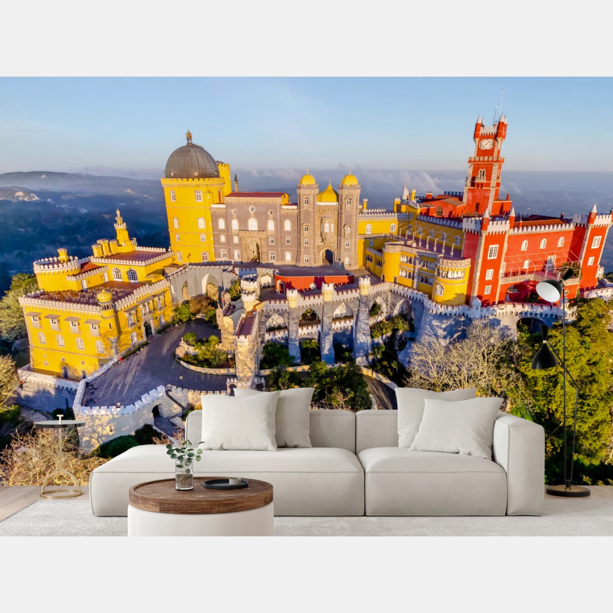 Fototapete bunter palast Pena in Sintra – Wallnifity®