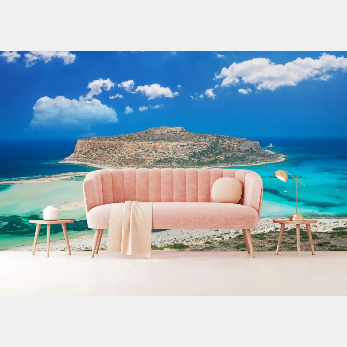 Fototapete Balos strand und türkislagune – Wallnifity® Fototapete Balos strand und türkislagune – Wallnifity®