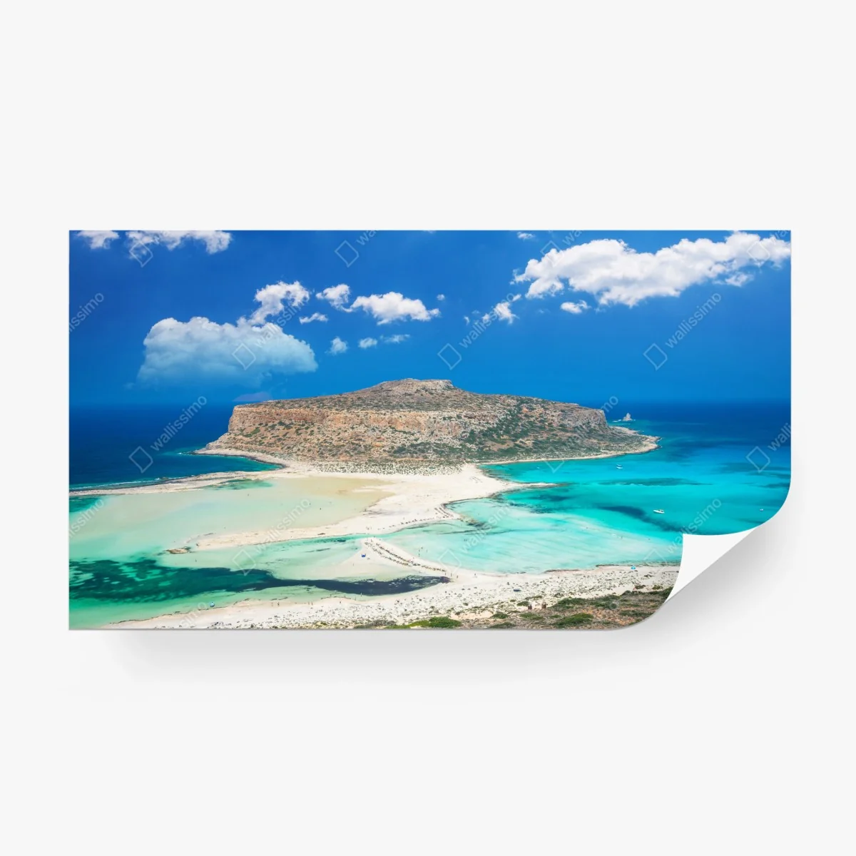 Fototapete Balos strand und türkislagune – Wallnifity® Fototapete Balos strand und türkislagune – Wallnifity®