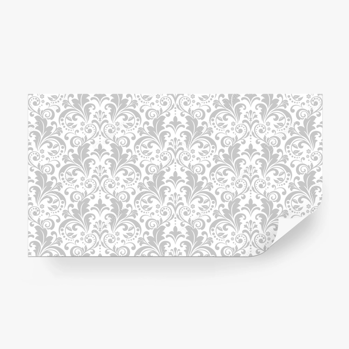 Fototapete elegantes graues damastmuster – Wallnifity®