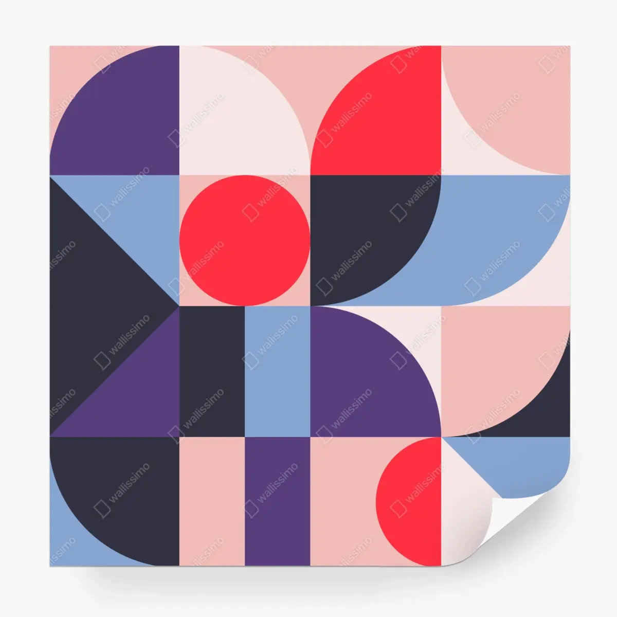 Fototapete geometrische pastellkomposition – Wallnifity®