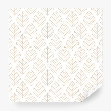 Fototapete elegantes goldenes geometrisches blattmuster – Wallnifity®