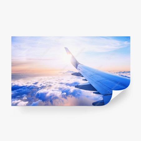 Fototapete über den wolken luftaufnahme – Wallnifity®