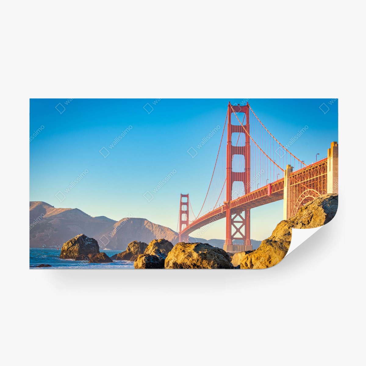 Fototapete Golden Gate Bridge über der bucht von San Francisco – Wallnifity®