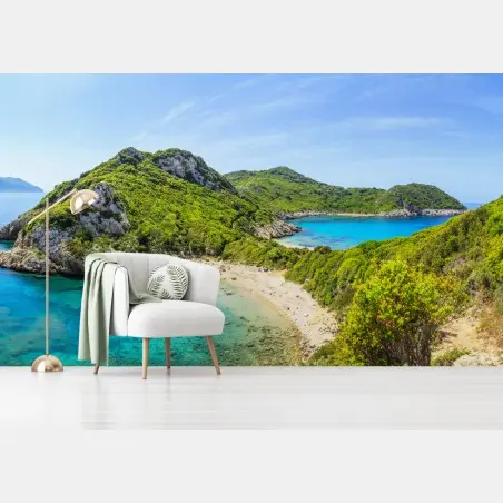 Fototapete türkisbucht auf einer insel – Wallnifity®