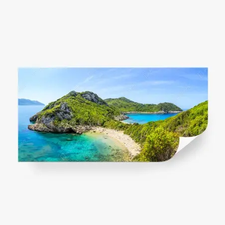 Fototapete türkisbucht auf einer insel – Wallnifity®