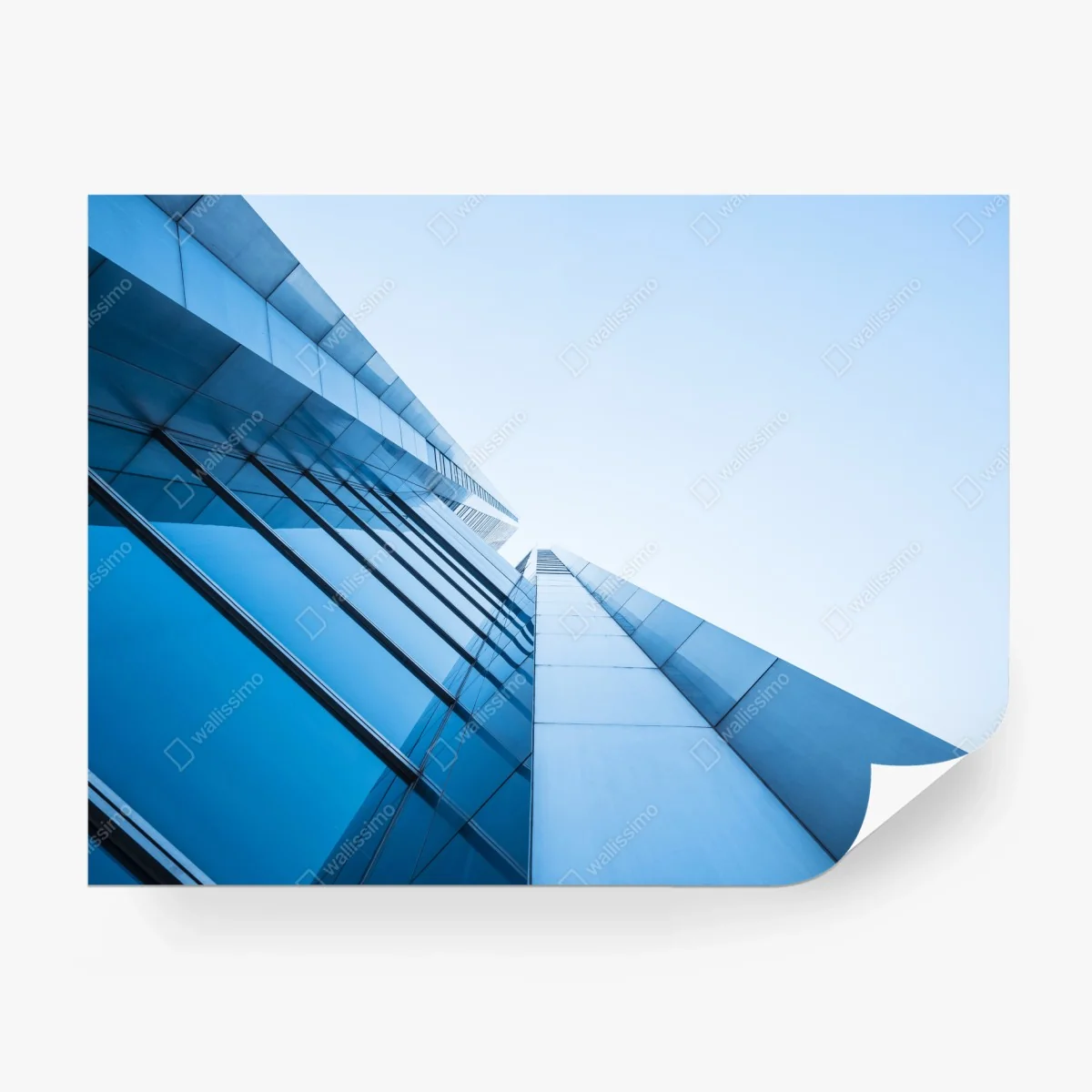 Fototapete moderne blaue glasfassade – Wallnifity® Fototapete moderne blaue glasfassade – Wallnifity®
