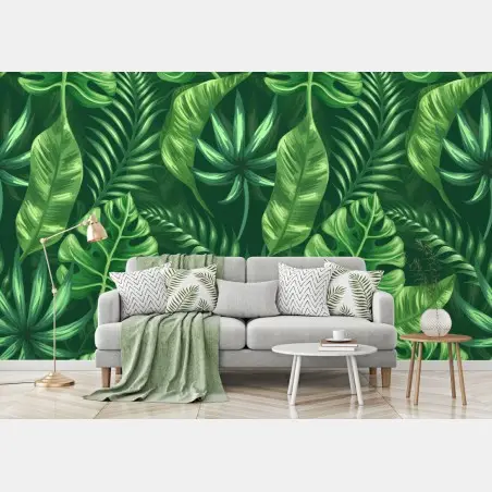 Fototapete tropisches monstera blattmuster – Wallnifity®