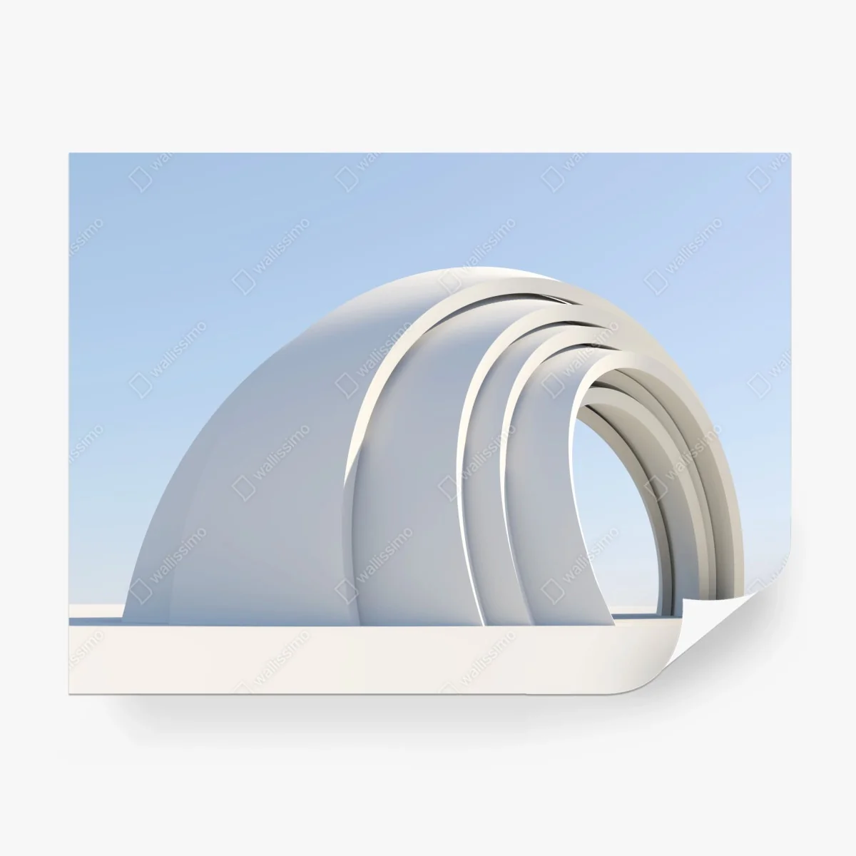 Fototapete minimalistische bogenskulptur – Wallnifity®