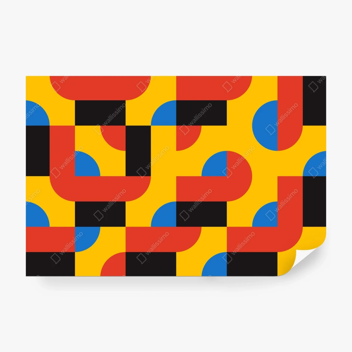 Fototapete kräftiges geometrisches muster für die wand – Wallnifity®