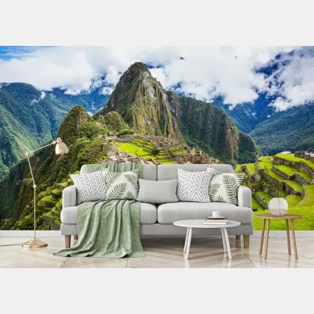 Fototapete Machu Picchu antike bergterrassen – Wallnifity®