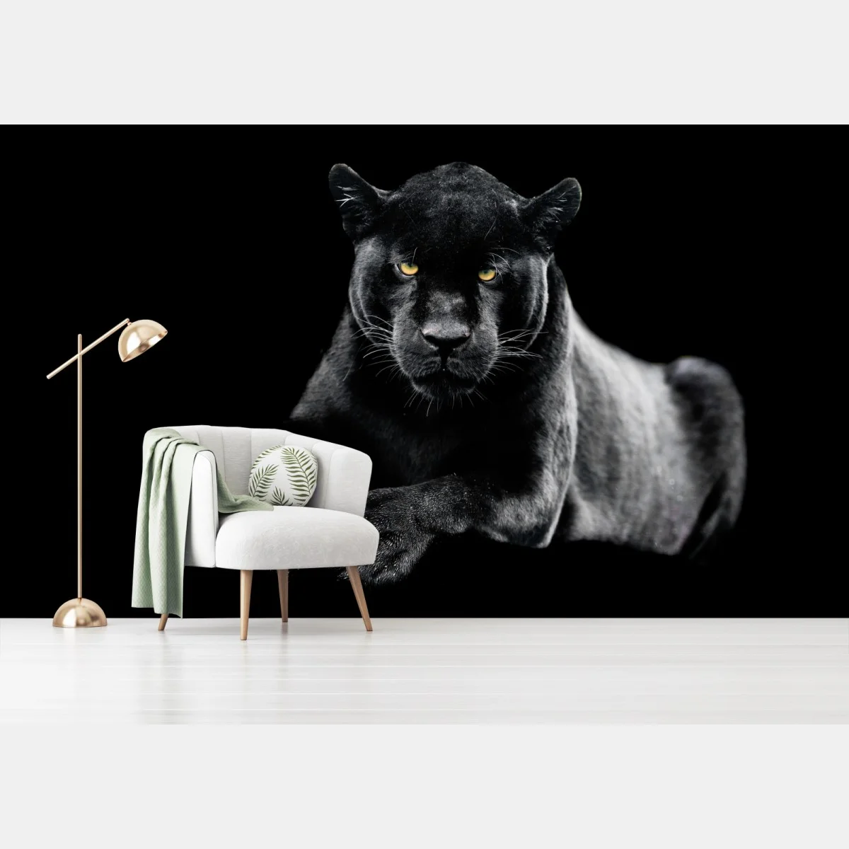 Fototapete porträt eines schwarzen panthers vor schwarzem hintergrund – Wallnifity® Fototapete porträt eines schwarzen panthers vor schwarzem hintergrund – Wallnifity®