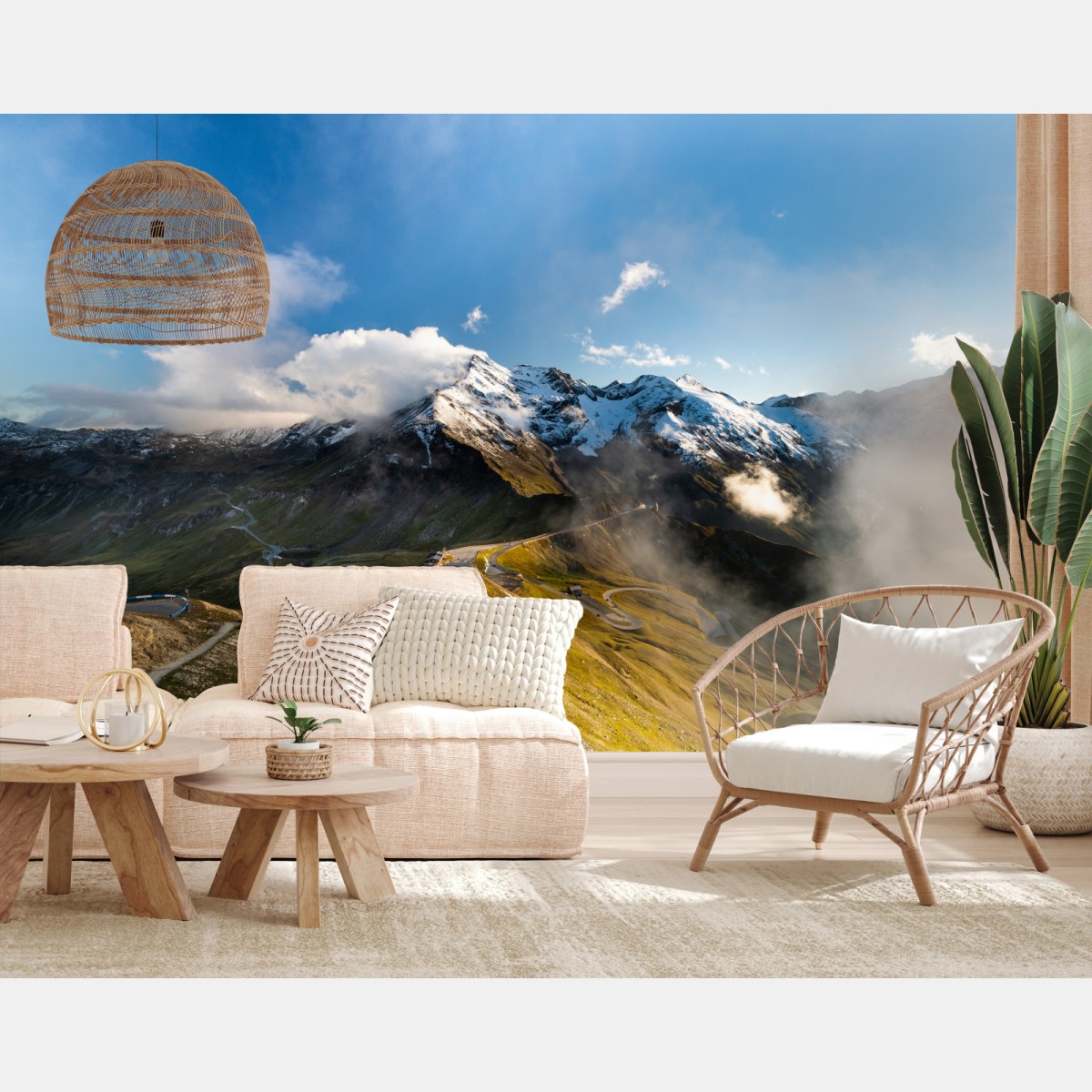 Fototapete Grossglockner panoramastraße in den Alpen – Wallnifity®