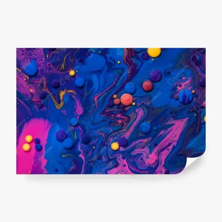 Fototapete lebendige kosmische farbwirbel – Wallnifity®