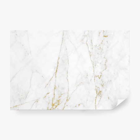 Fototapete weißer marmor mit goldenen adern – Wallnifity®