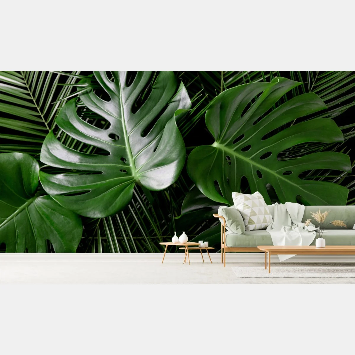 Fototapete üppige monstera-blätter – Wallnifity® Fototapete üppige monstera-blätter – Wallnifity®