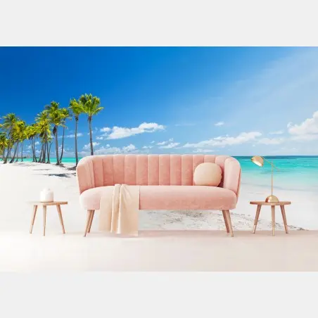 Fototapete palmen am strand von Punta Cana – Wallnifity®
