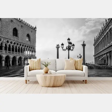 Fototapete Markusplatz im nebel – Wallnifity®