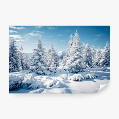 Fototapete winterruhe in den Karpaten – Wallnifity®