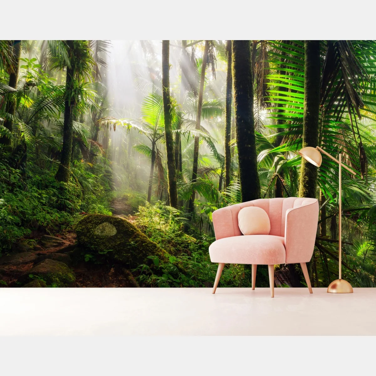Fototapete tropischer regenwald mit sonnenstrahlen – Wallnifity® Fototapete tropischer regenwald mit sonnenstrahlen – Wallnifity®