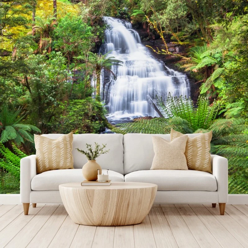 Fototapete Triplet Falls wasserfall im Great Otway National Park – Wallnifity®