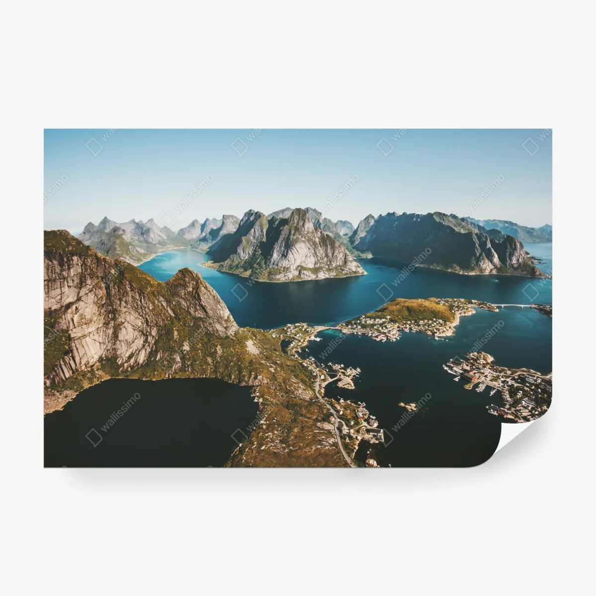 Fototapete majestätische fjordlandschaft – Wallnifity® Fototapete majestätische fjordlandschaft – Wallnifity®