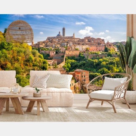 Fototapete Siena stadtpanorama, Italien – Wallnifity®