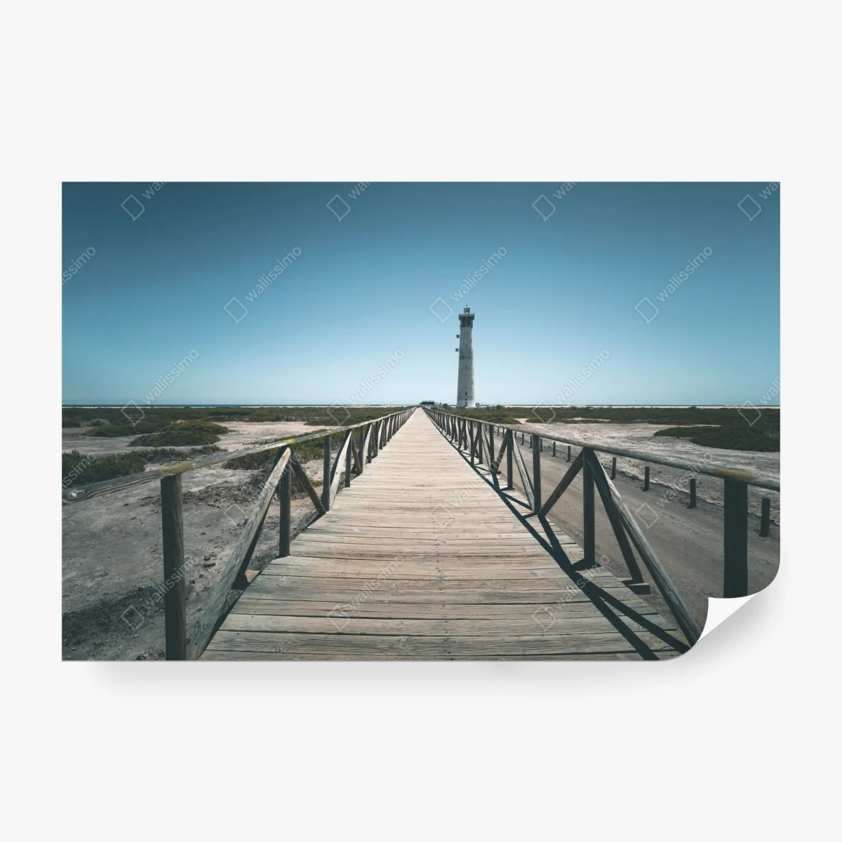 Fototapete leuchtturm am ende des stegs – Wallnifity®