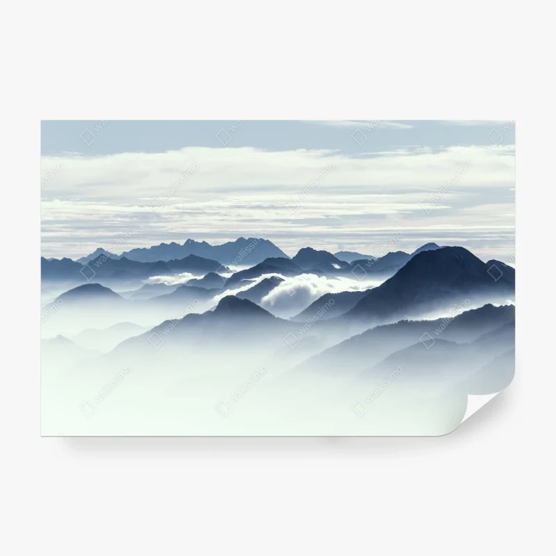 Fototapete retro geometrischer kosmischer fluss – Wallnifity®