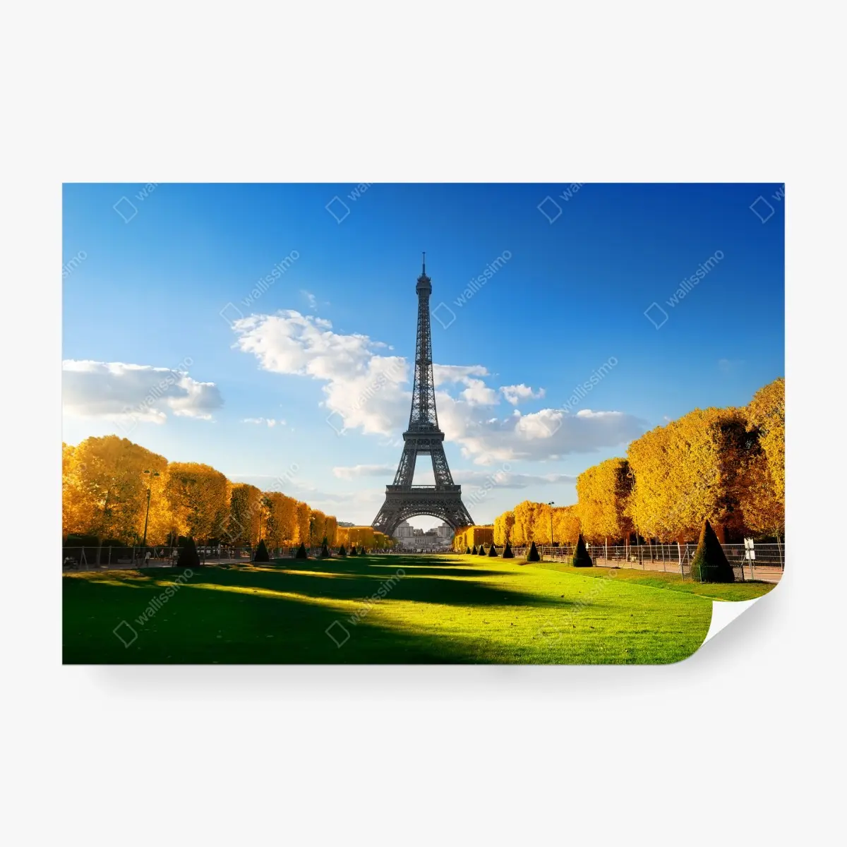 Fototapete frühling am Champs de Mars, Eiffelturm, Paris – Wallnifity®