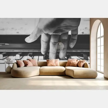 Fototapete hand auf klaviertasten – Wallnifity®