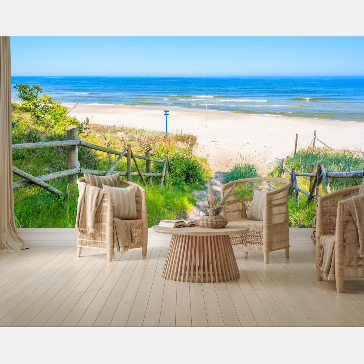Fototapete weg zum strand der Ostsee – Wallnifity®