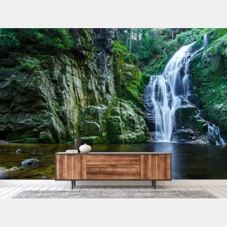 Fototapete wasserfall Kamienczyk im Karkonosze – Wallnifity®