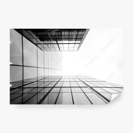 Fototapete minimalistische glasfassade perspektive – Wallnifity®