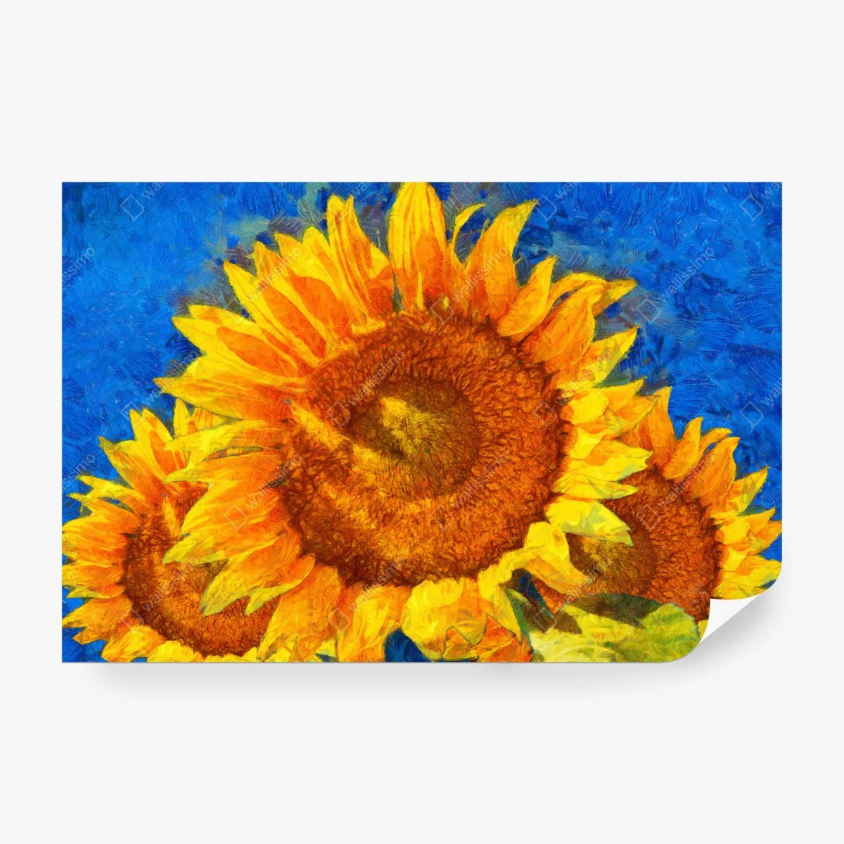 Fototapete lebendige sonnenblumen im stil von Van Gogh – Wallnifity®