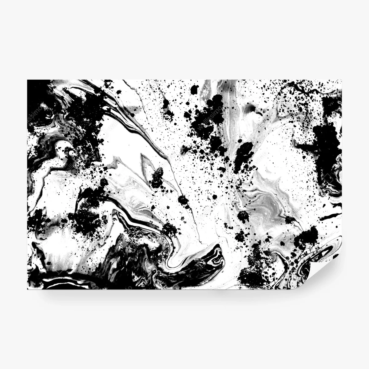 Fototapete monochromes marmormuster abstrakt – Wallnifity®