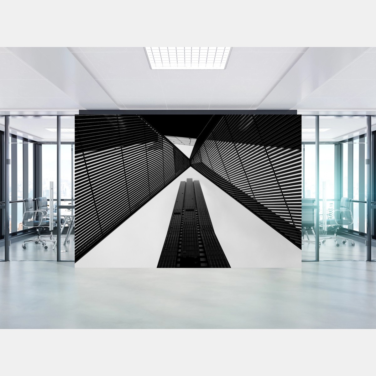 Fototapete Melbourne architektur in monochrom – Wallnifity®