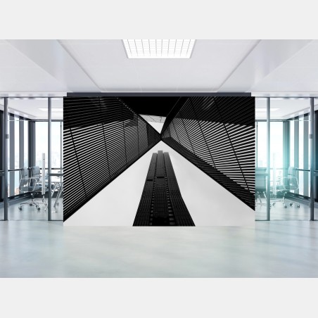 Fototapete Melbourne architektur in monochrom – Wallnifity®