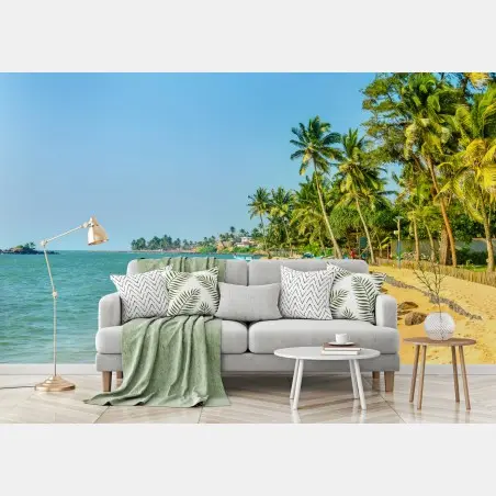 Fototapete tropischer palmenstrand – Wallnifity®