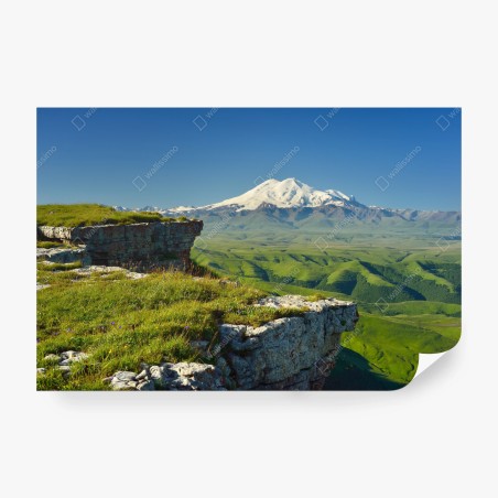 Fototapete majestätischer Elbrus am morgen – Wallnifity®