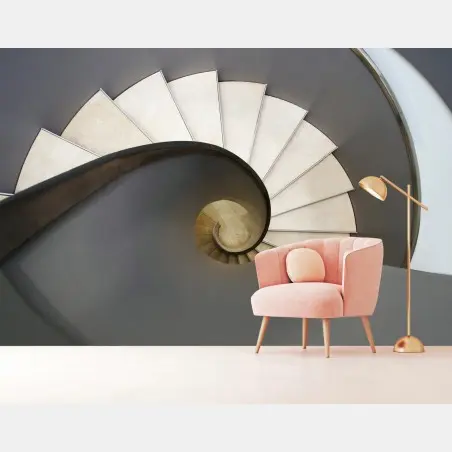 Fototapete spiraltreppe abstrakte komposition – Wallnifity®